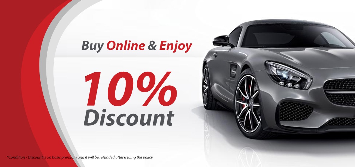 Buy Insurance Online & Enjoy 10% Discount for Your Motor Car